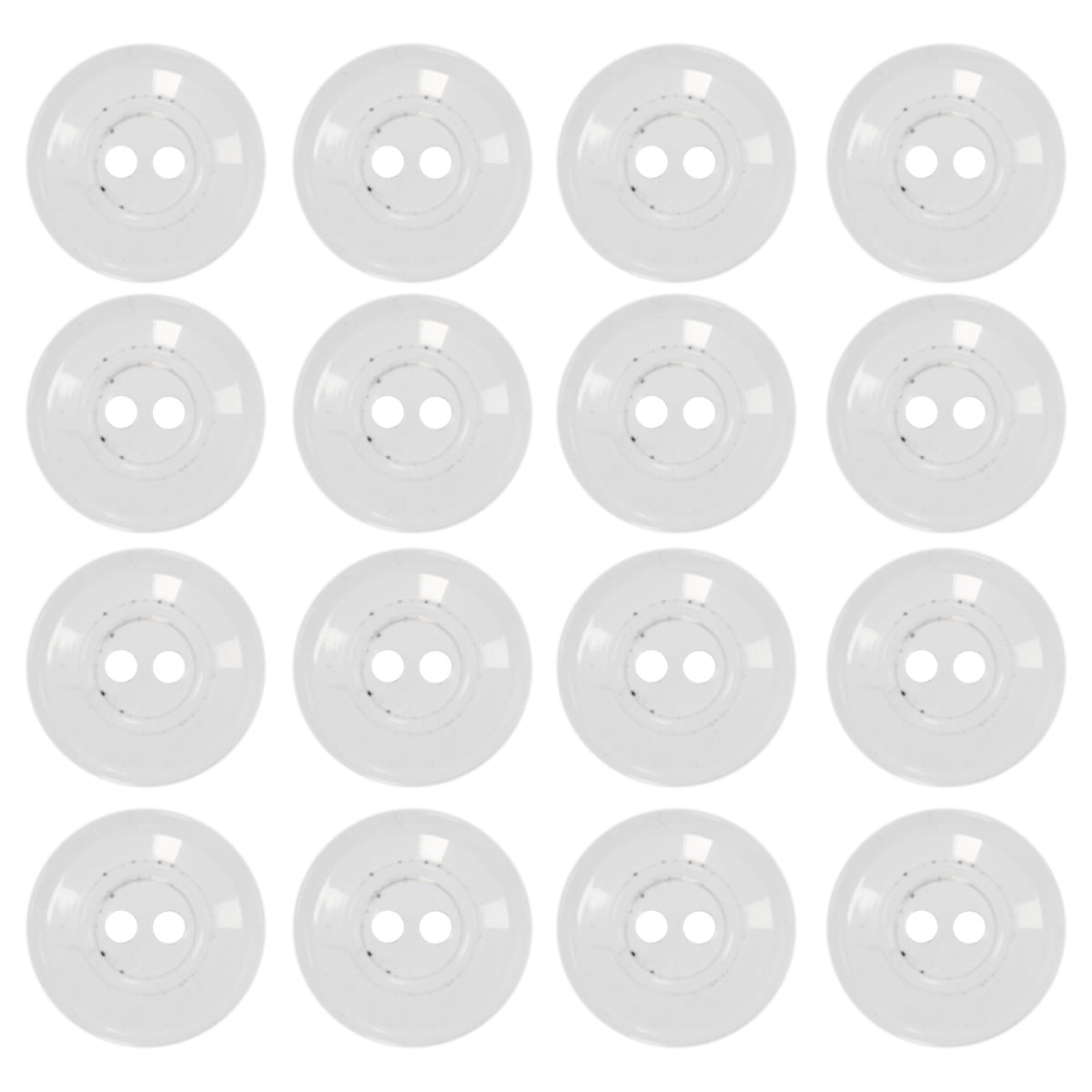 Verschiedene VENO Wäscheknöpfe in Weiß und Transparent – sortiert in SB-Packungen