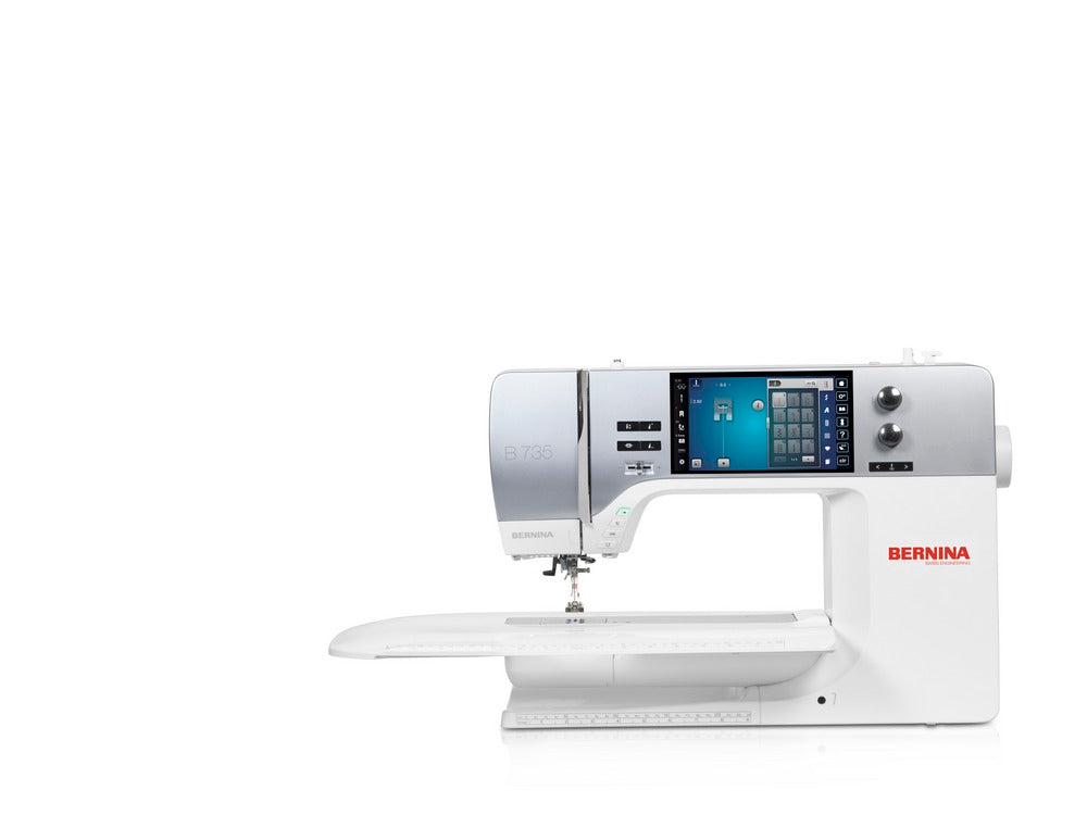 Bernina 7er Serie computergesteuerte Nähmaschine mit großem Touchdisplay und Stickmodul für professionelle Näh- und Stickprojekte