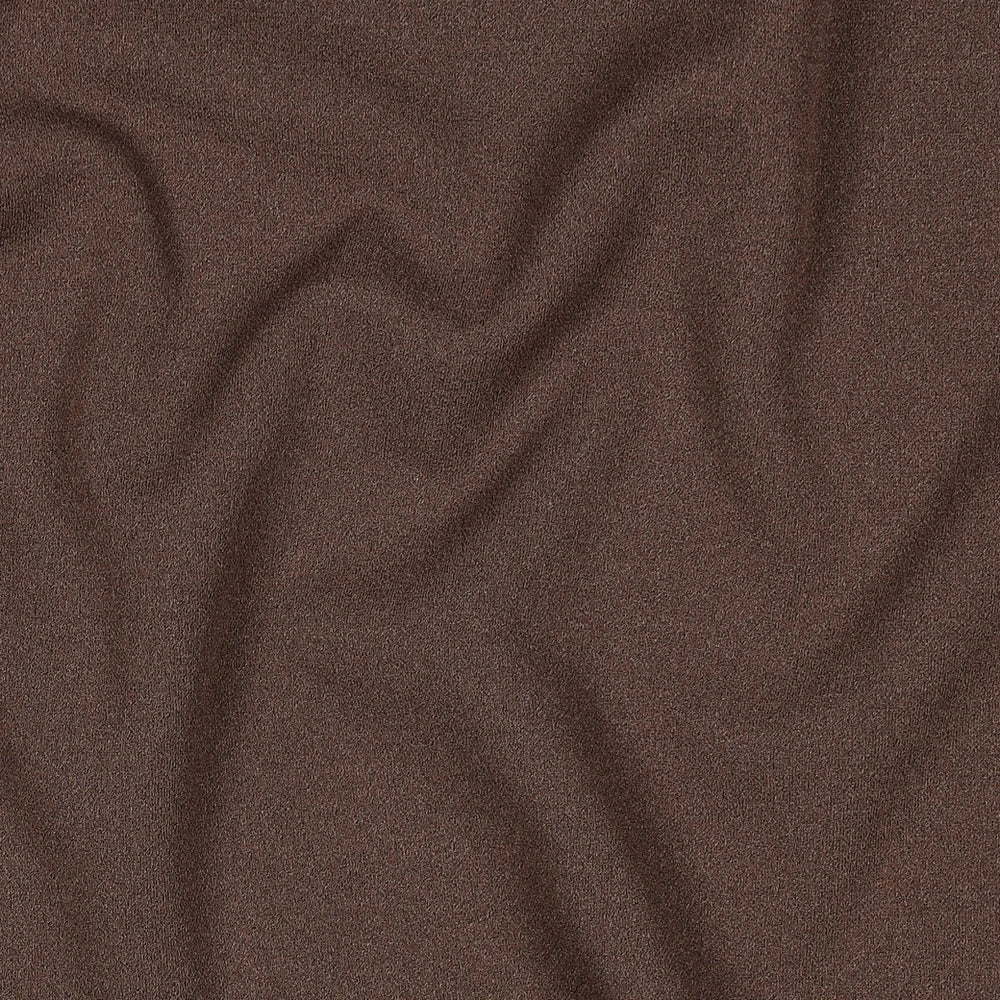 Elastischer Crepe Deluxe Stoff mit feiner Struktur in Braun