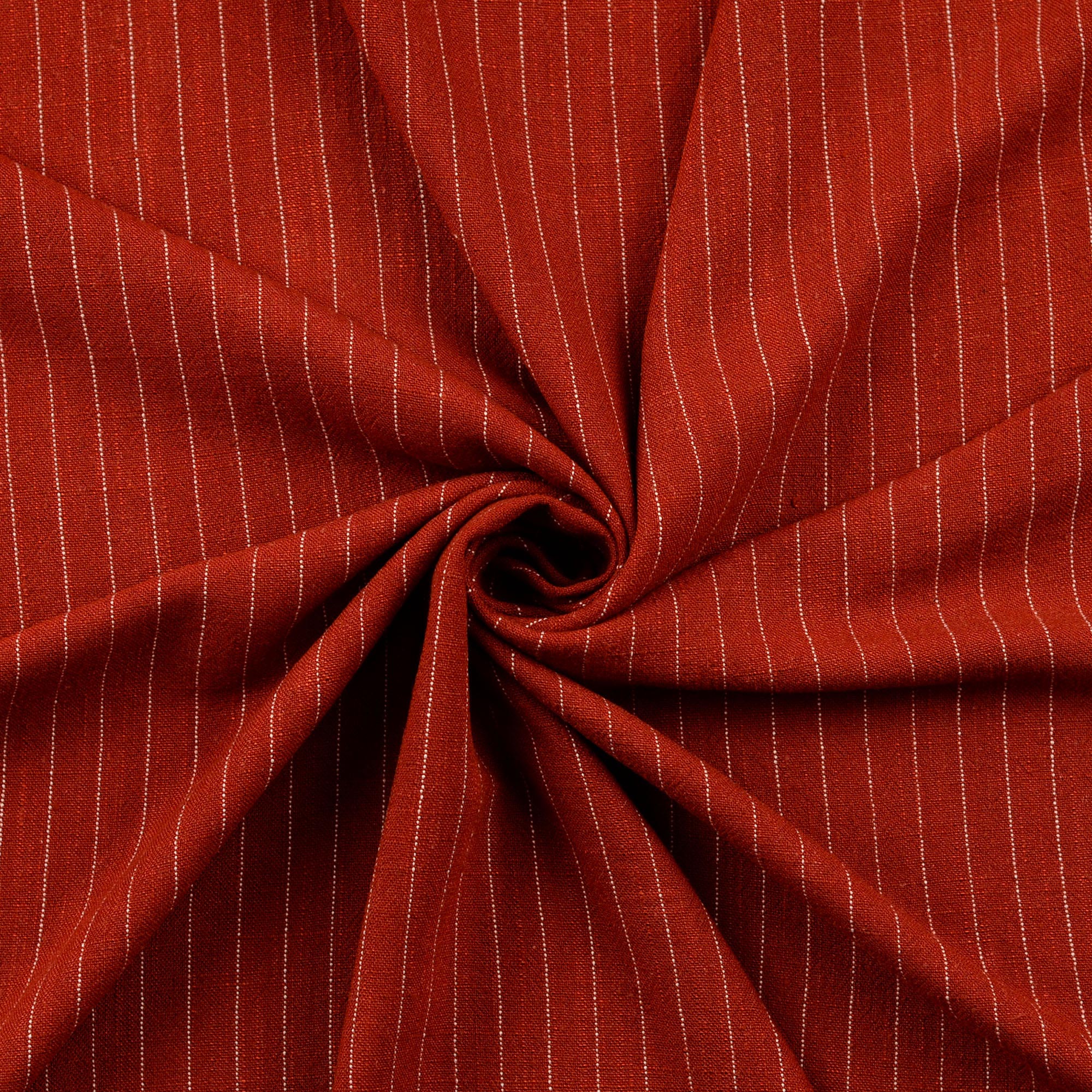 Leinen-Mix Stoff rostfarben