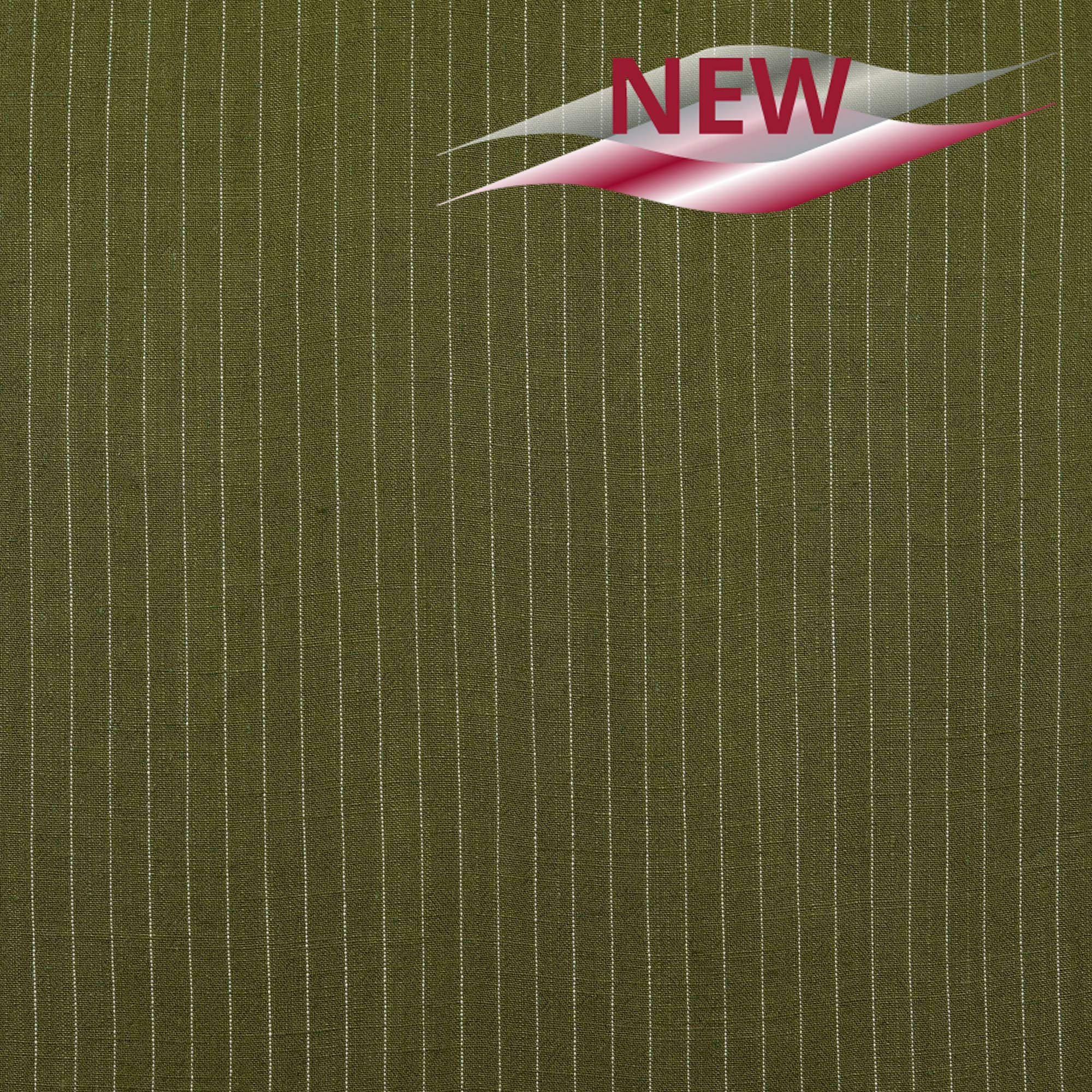 Leinen-Mix Stoff khaki