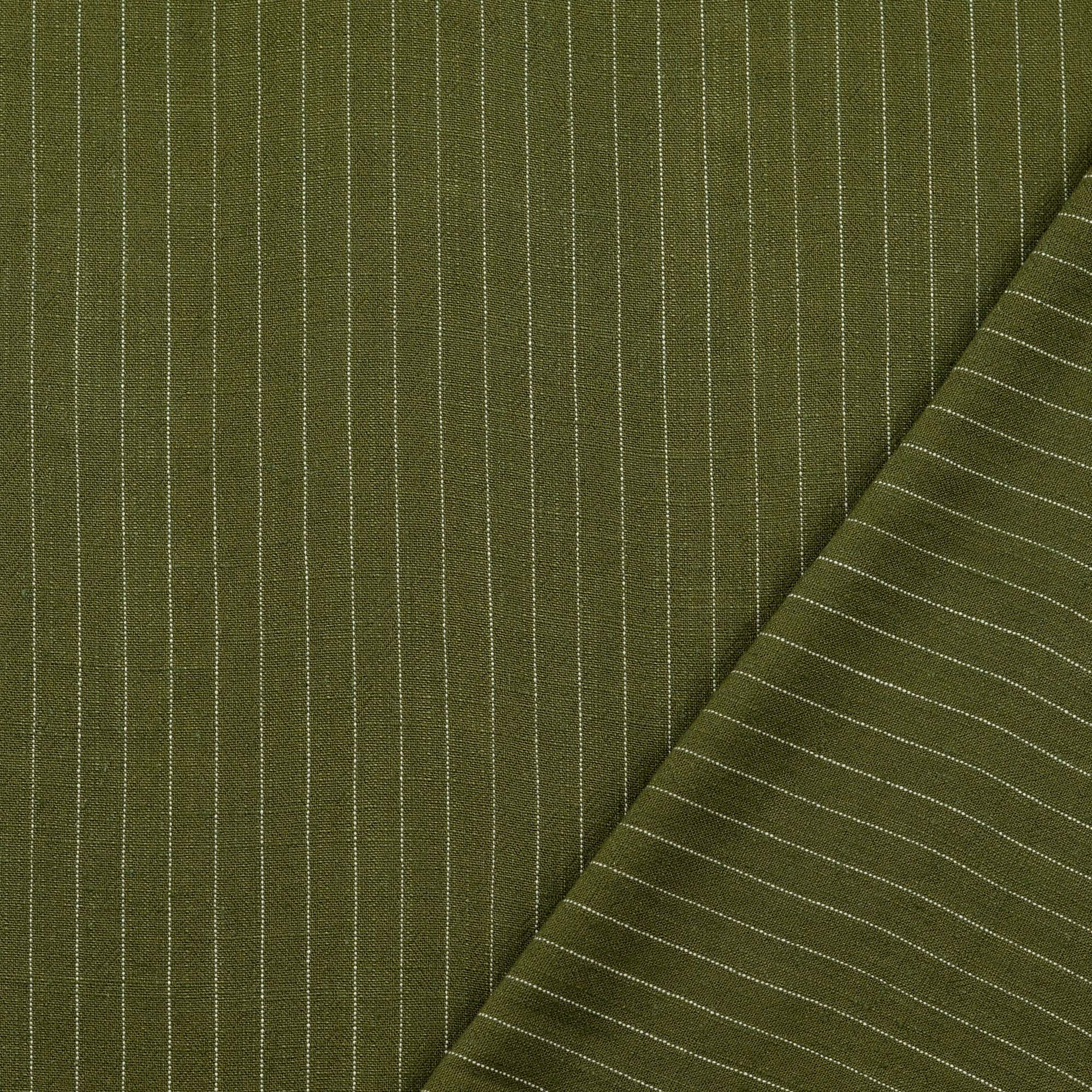 Leinen-Mix Stoff khaki