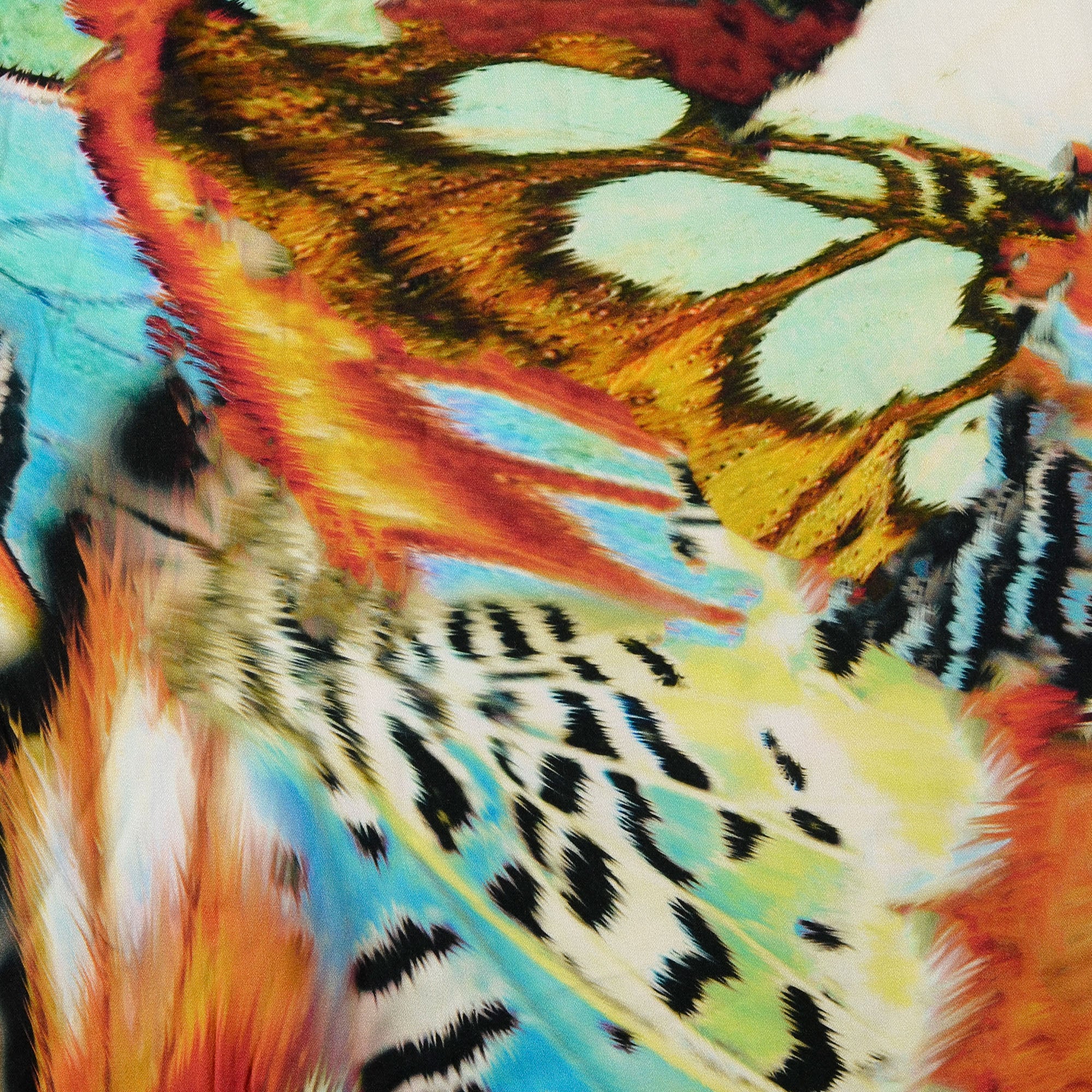 Viskose-Satin elastisch Butterfly