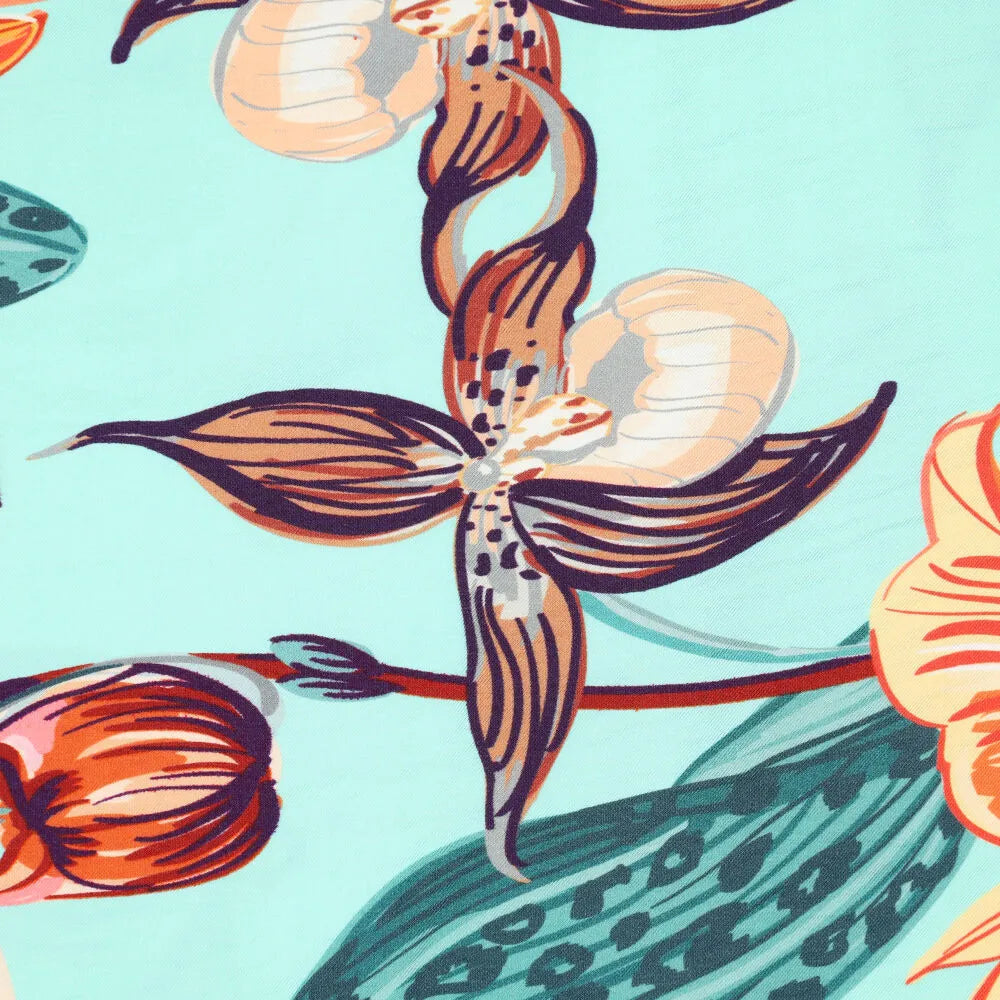 Satin-Twill Orchidee - Mint