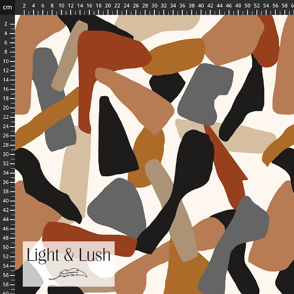 Light & Lush Viskose ecrue-multicolor – bunter Viskosestoff aus 100 % Viskose, 145 cm breit