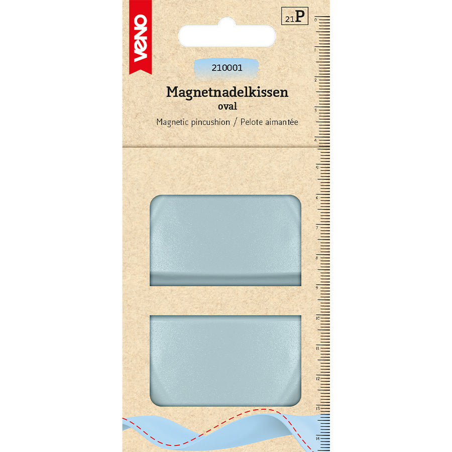 „Magnet-Nadelkissen von VENO in Hellblau – praktisches Zubehör zum sicheren Aufbewahren von Stecknadeln beim Nähen“