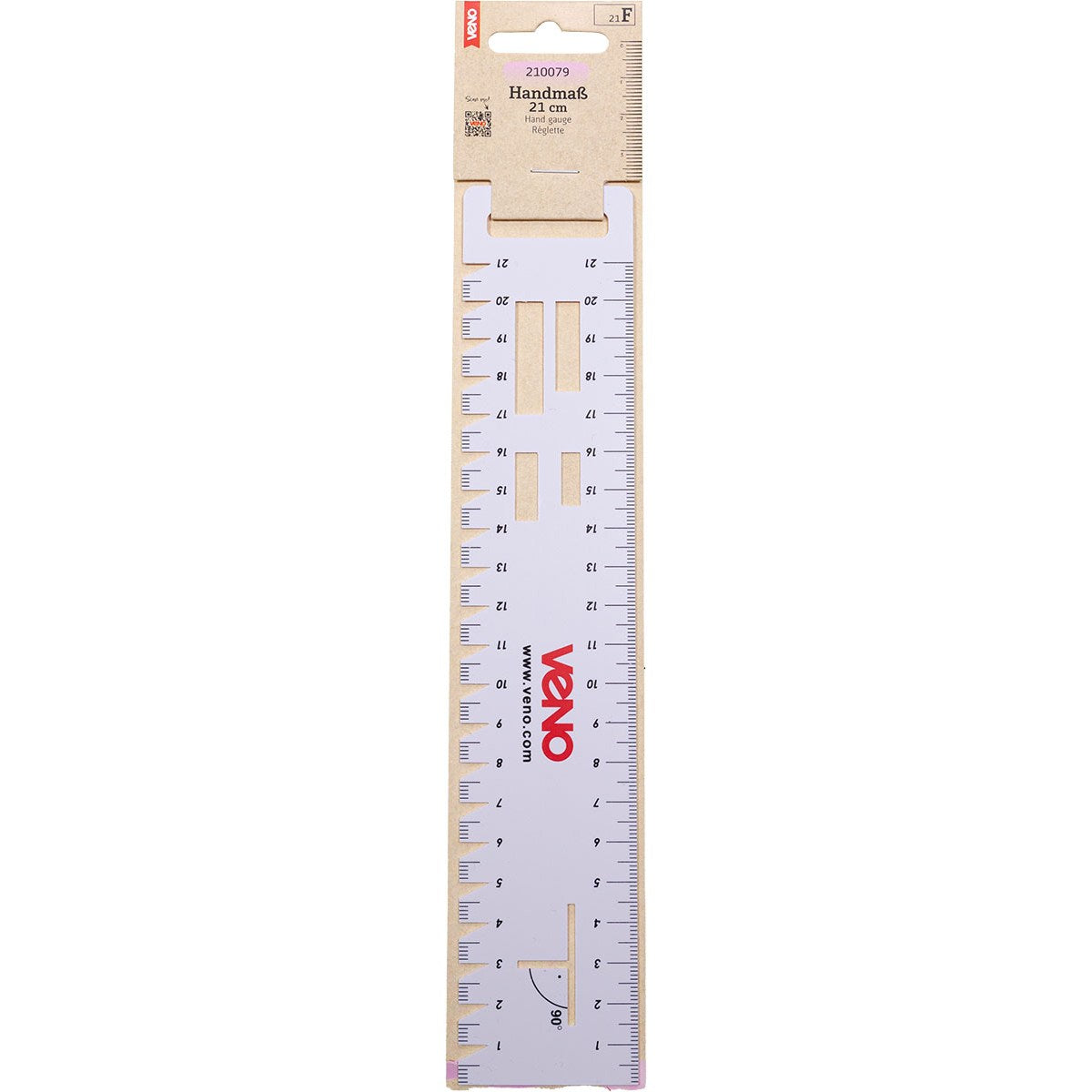 VENO Handmaß 210079 – Kompaktes Messwerkzeug mit klarer Zentimeterskalierung