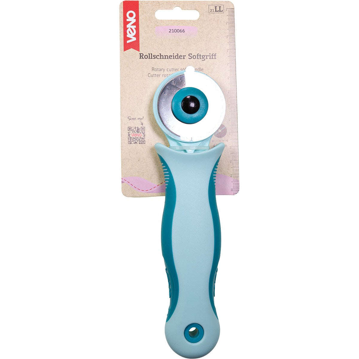 VENO Rollschneider 210066 – 45 mm Schneidwerkzeug mit ergonomischem Griff