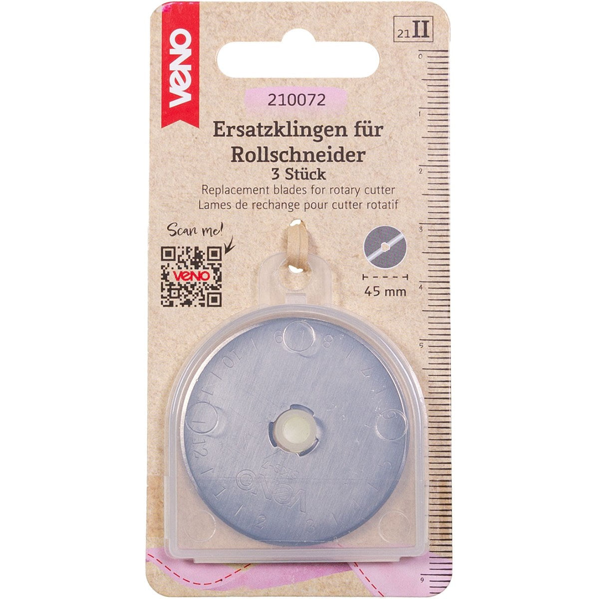 VENO Ersatzklinge 45 mm – kompatibel mit VENO Rollschneider
