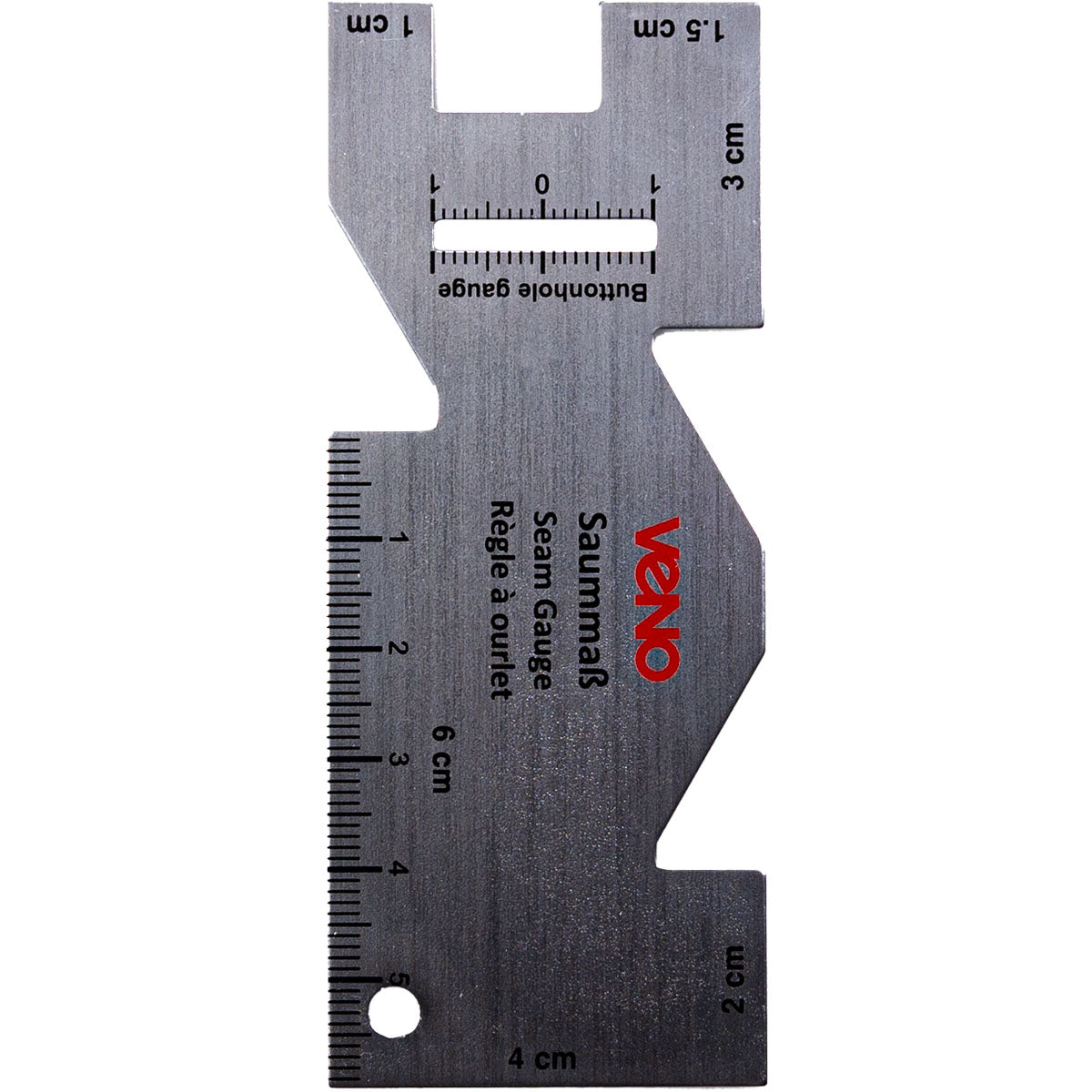 VENO Saummaß Alu 210080 – Alu-Maßstab mit klarer Skalierung