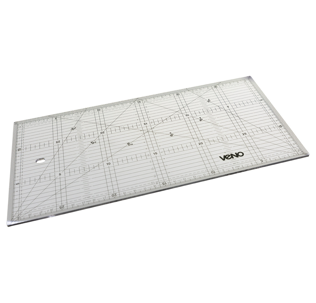 VENO Quilt Lineal 210083 – Transparentes Lineal mit Zentimeterskalierung