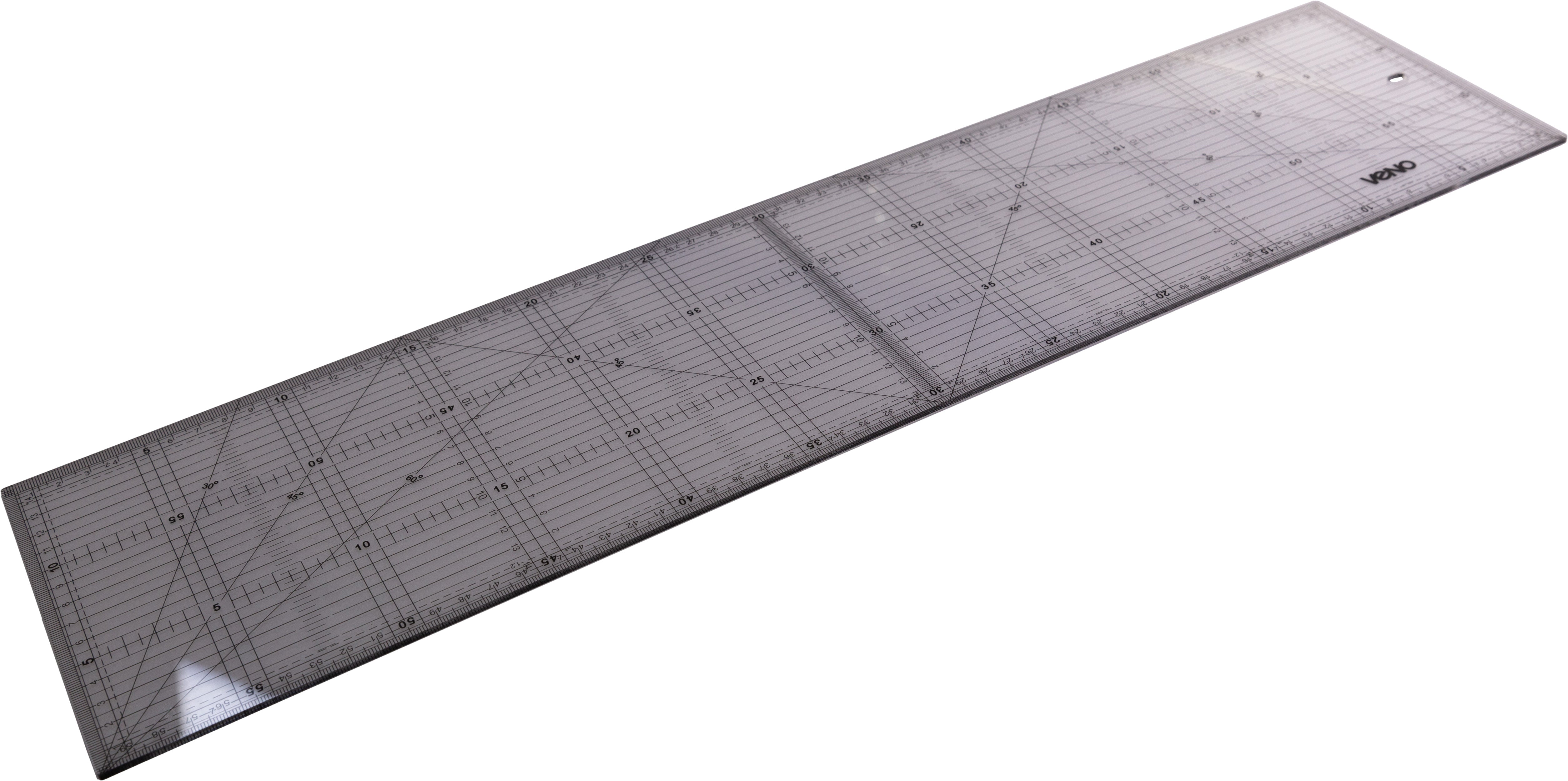 VENO Quilt Lineal 210086 – Transparentes Lineal mit Zentimeterskalierung