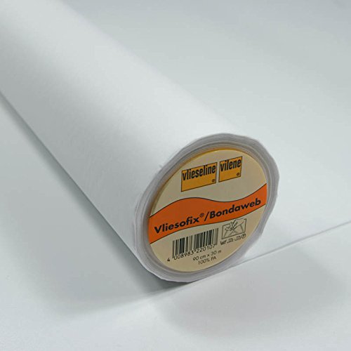 Vlieseline Vliesofix 719 – doppelseitiges Klebevlies auf Trägerpapier, 90 cm breit, ideal für Applikationen, Bastel- und Kreativprojekte