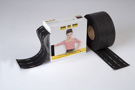 Freudenberg Bundfix GP5 in Schwarz – 30 mm breite, aufbügelbare Bundeinlage mit vorgefalteten Führungslinien