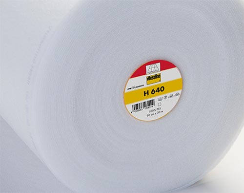 Vlieseline H 640 – dickes, aufbügelbares Volumenvlies mit besonders weicher Oberfläche, 90 cm breit, ideal für Jacken, Quilts und Accessoires