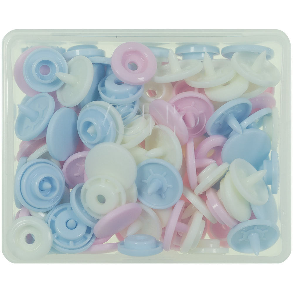 Snaps rosa-ecru-bleu