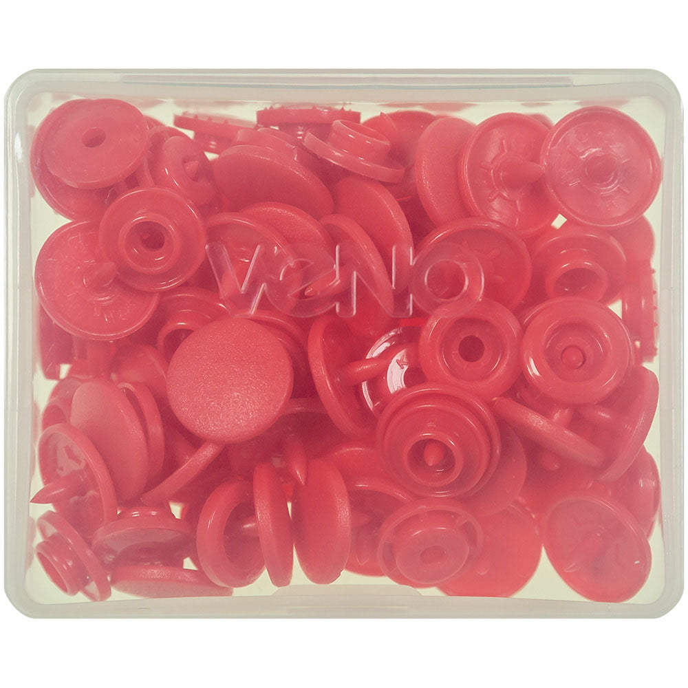 VENO Snaps rot – Druckknöpfe 12,4 mm für Nähprojekte