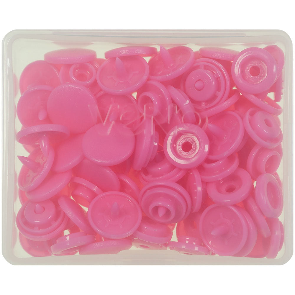 VENO Snaps pink – Druckknöpfe 12,4 mm für Nähprojekte