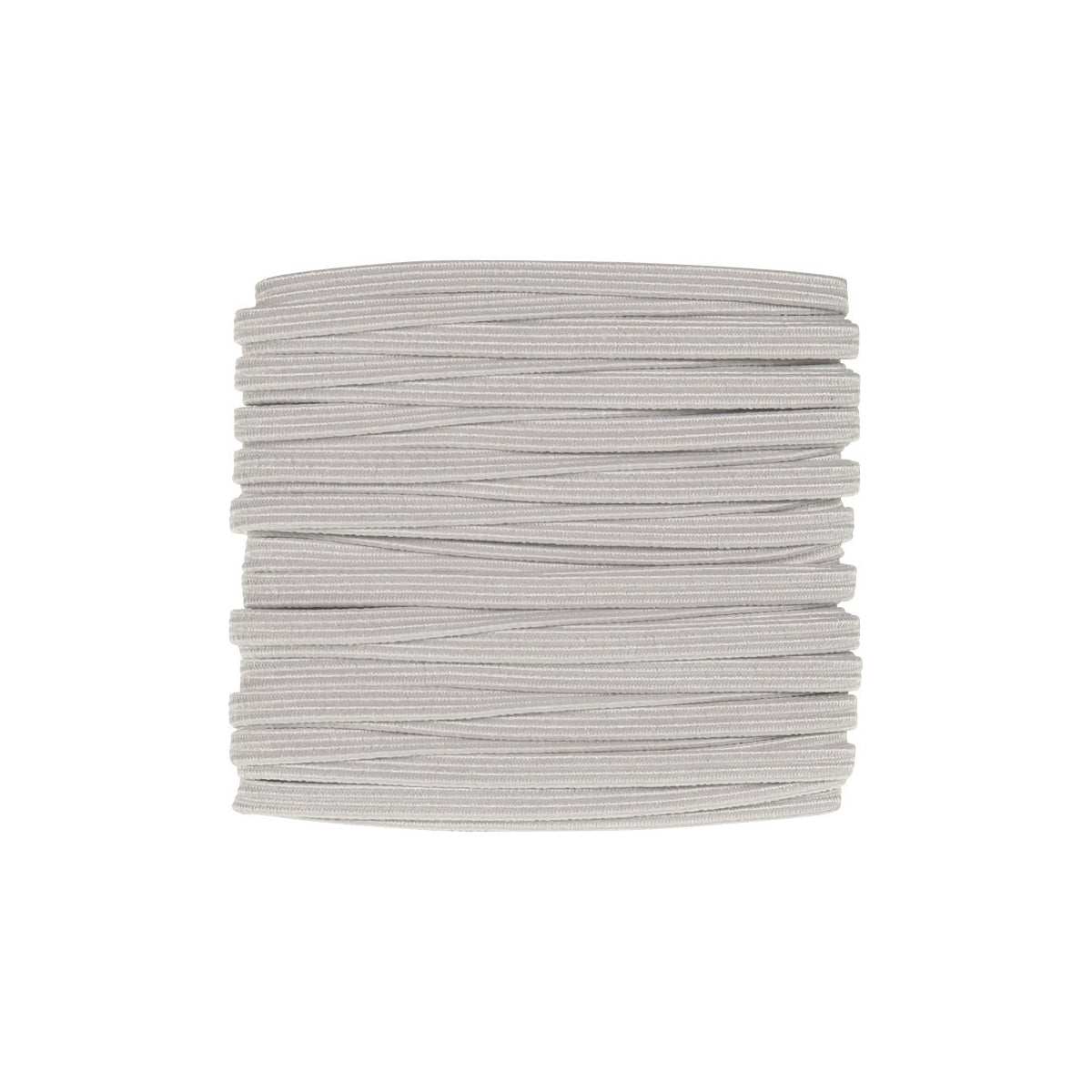 Schmal-Elastik-Gummiband  3,5 mm weiß – elastisches Band für Kleidung, Taschen, Masken, 