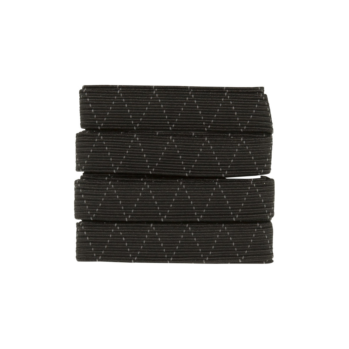 Breites Gummiband 12 mm schwarz – elastisches, stabiles Gummiband für breite Bündchen,