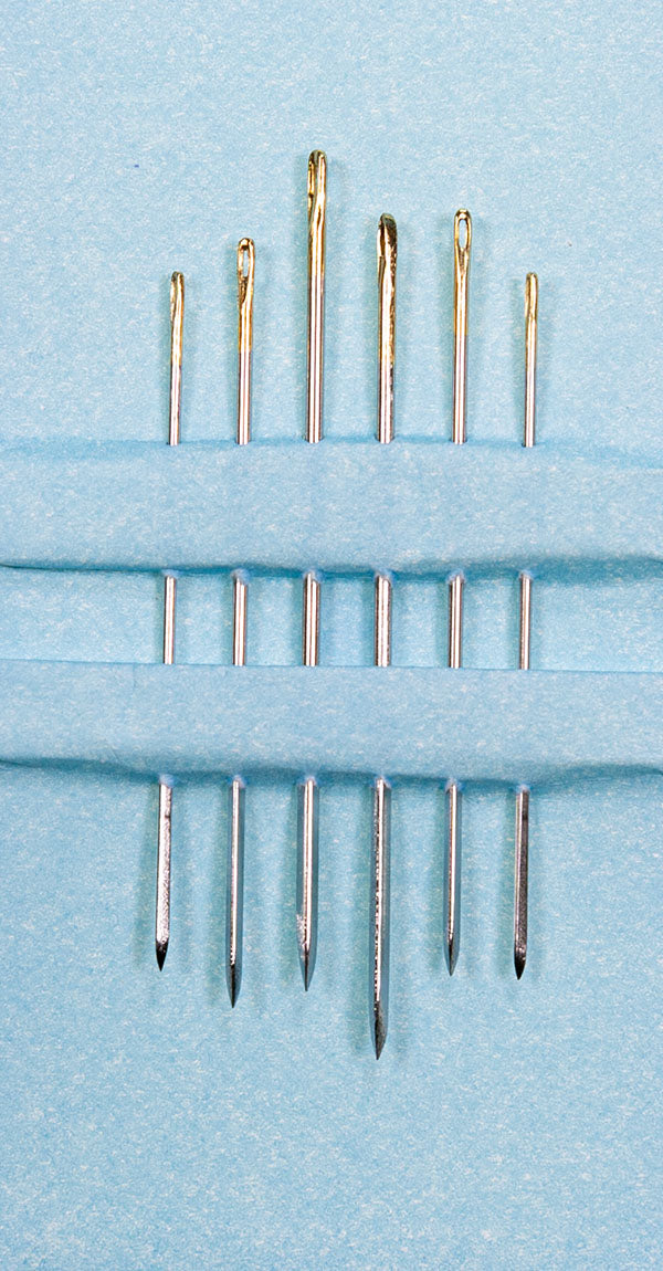 6 VENO Handnähnadeln 210044 mit Dreikantspitze für Leder, ideal für Reparaturen und kreatives Arbeiten