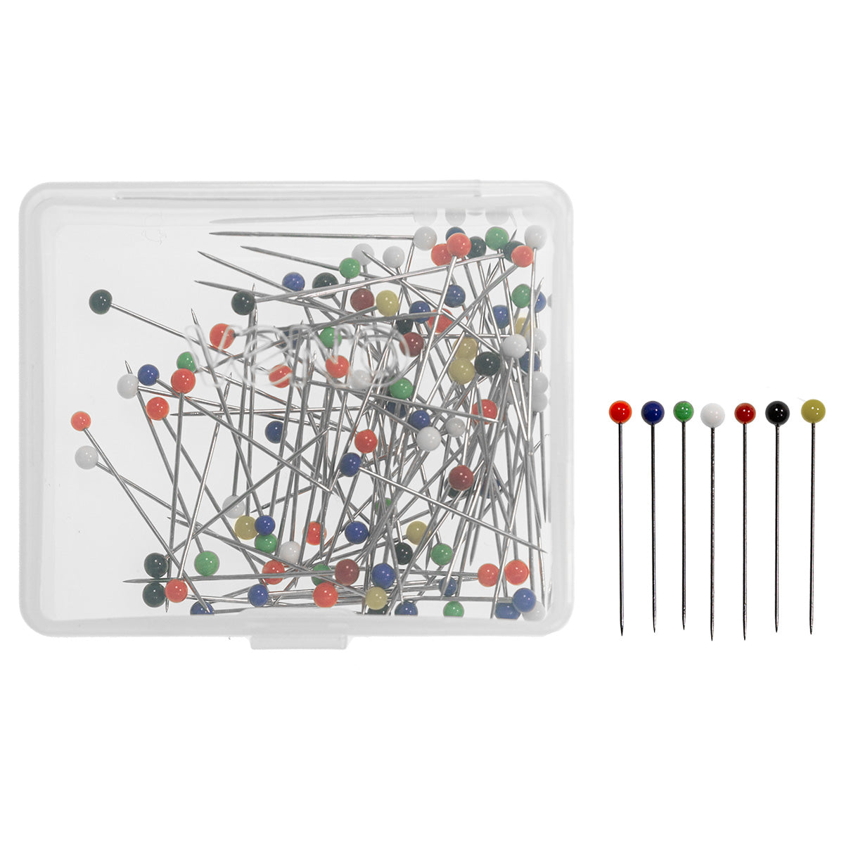 Glaskopfstecknadeln bunt 0,6 x 30mm