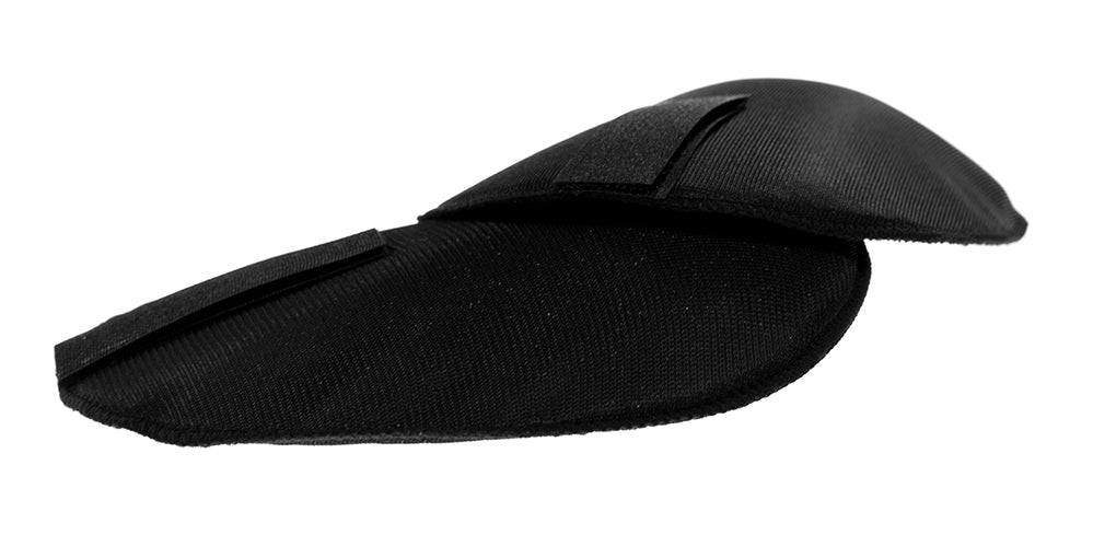 Schulterpolster 11R mit Klettband in Schwarz von VENO – Ansicht eines Paars Schulterpolster auf weißem Hintergrund