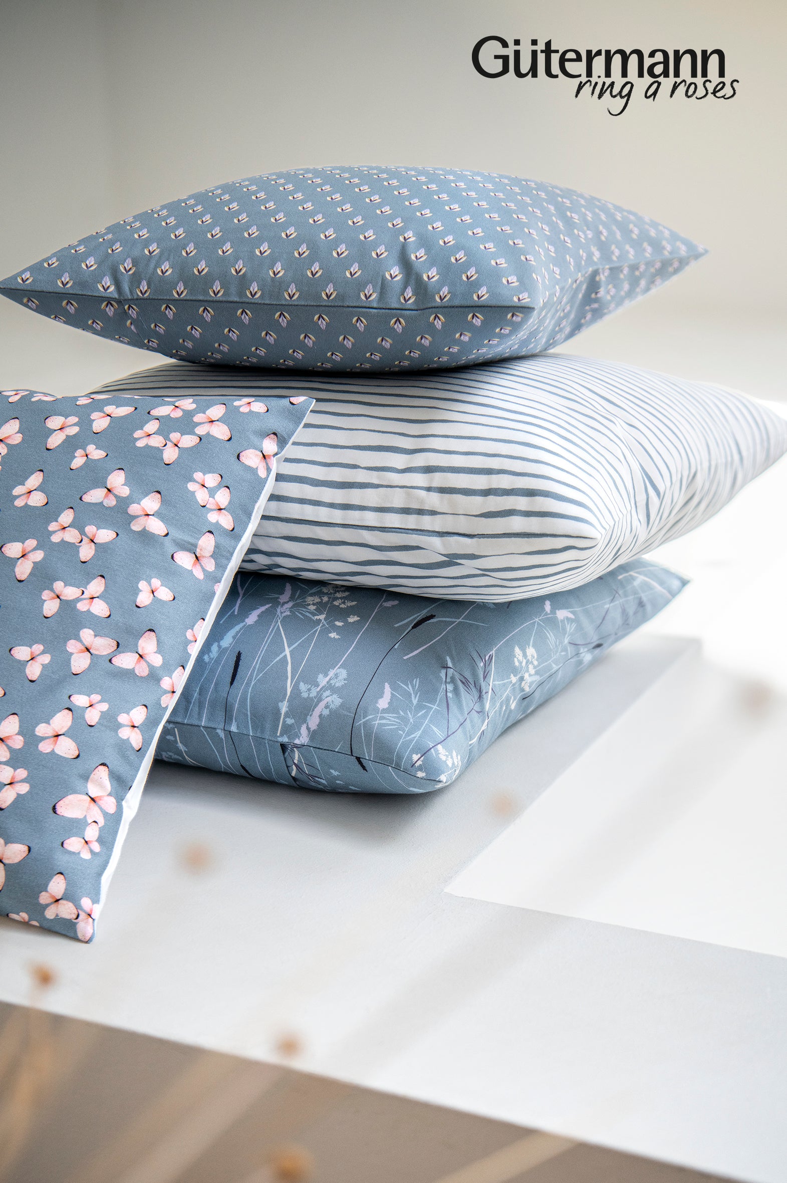 Gütermann Bright Side Ring a Roses – 100 % Baumwolle – Design 647810 (Farbe 158)