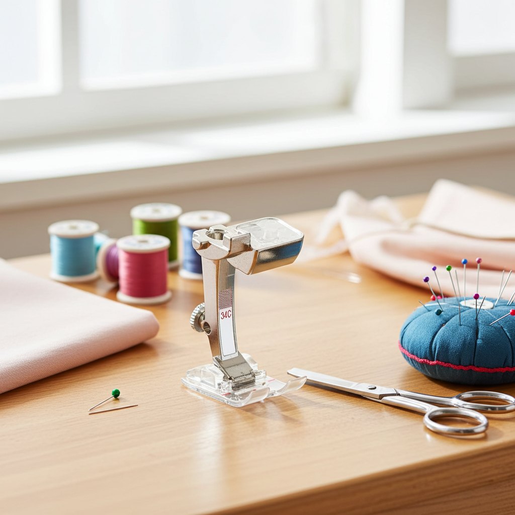 Bernina Nähfuß Nr. 34C– Rücktransportfuß transparent