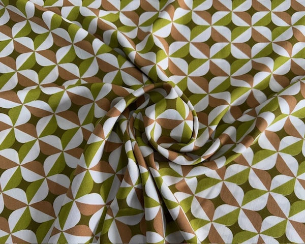 Viskose Druck Blüten