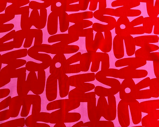 Viskose Druck Letters