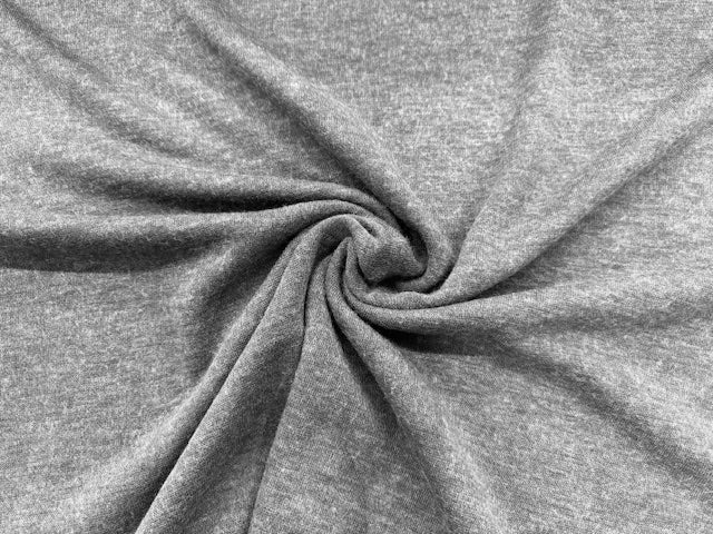 Jersey mit Merino Touch in Grau – Vorderseite