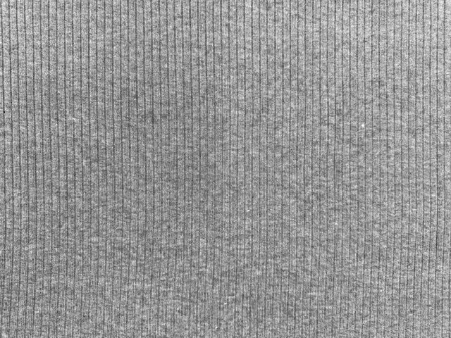 Ripp-Jersey Stoff in Grau-Melange – Vorderseite