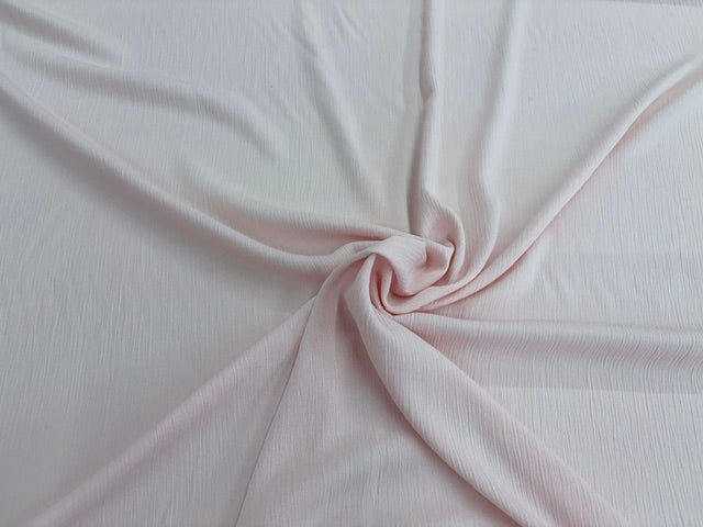 Crinkle Stoff Rosa aus 100 % Viskose – Leichter Sommerstoff als Meterware