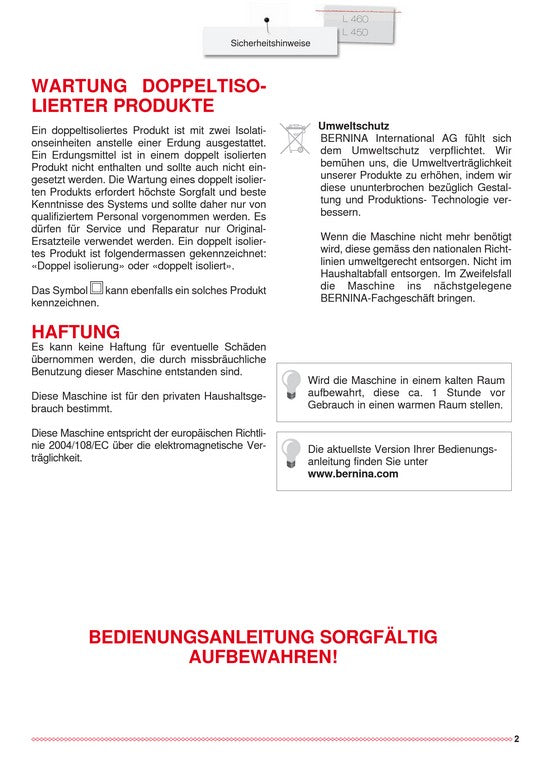 Bernina Overlock L460