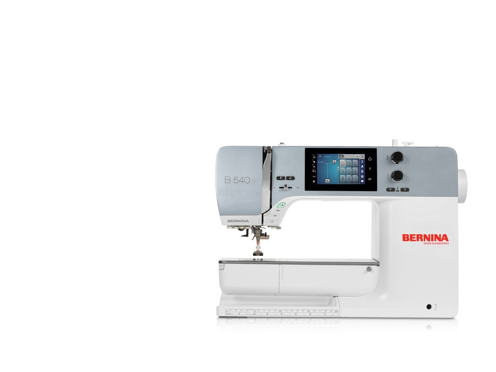 Bernina 540 Nähmaschine mit großem Touchscreen, 9 mm Stichbreite und automatischem Fadenabschneider – perfekt für ambitionierte Hobbynäher:innen