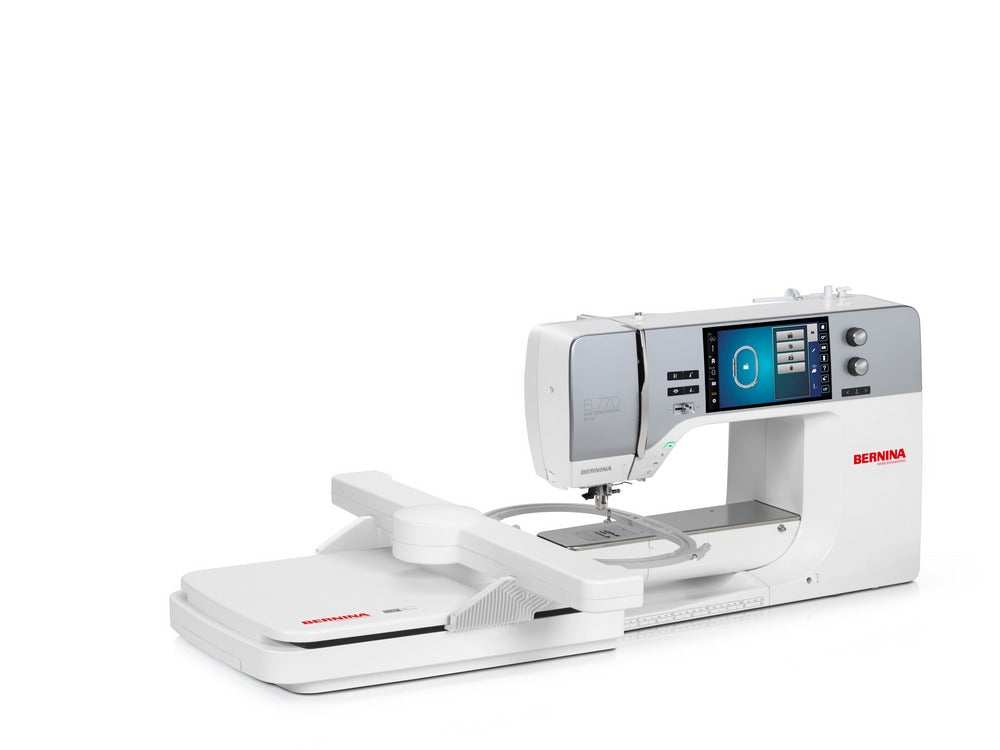 Bernina 770 QE PLUS mit Stickmodul L – Näh- und Stickmaschine für höchste Ansprüche