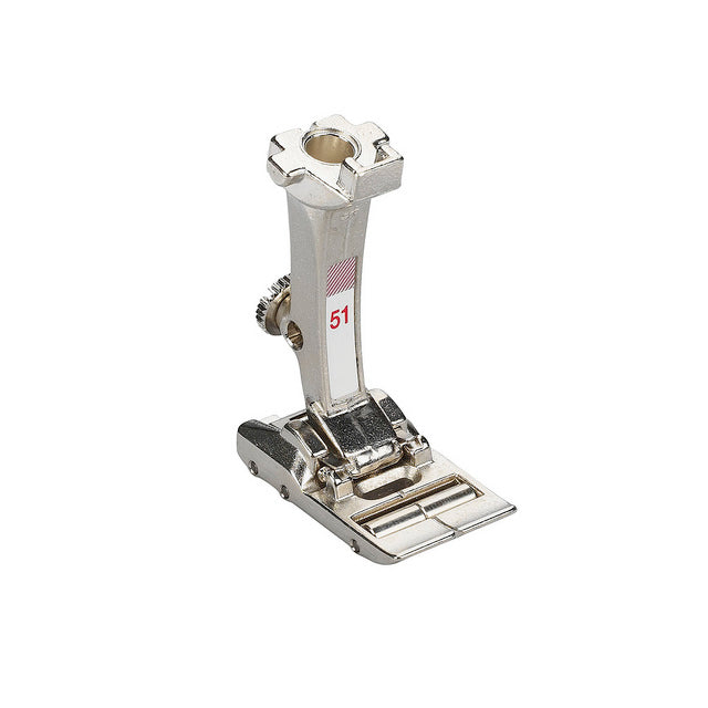 Bernina Rollenfuß Nr. 51 mit drei Rollen – ideal zum Nähen auf Leder, Vinyl, Samt und beschichteten Stoffen ohne Verrutschen