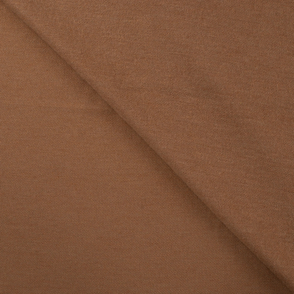 Weicher Merino Touch Jersey Stoff in Camel als Meterware