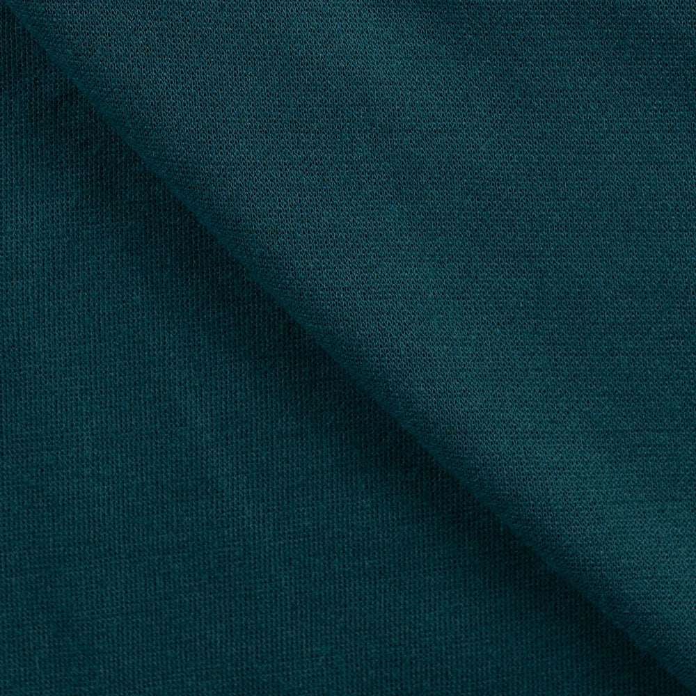 Weicher Merino Touch Jersey Stoff in Petrol als Meterware