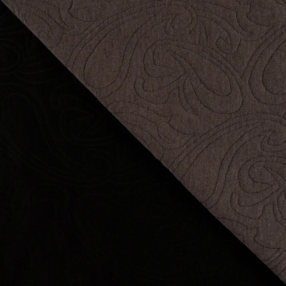 Schwerer 3D-Jacquard-Jersey mit erhabenem Muster in Taube