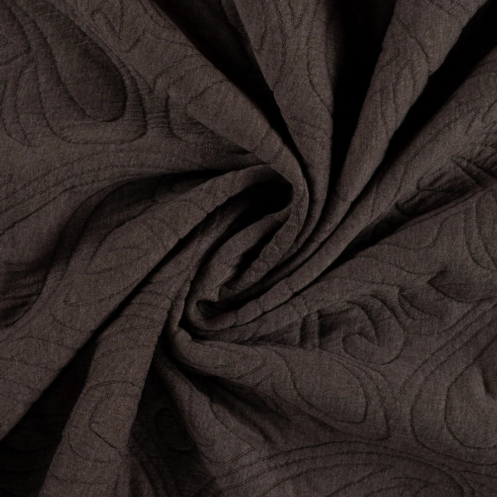 Schwerer 3D-Jacquard-Jersey mit erhabenem Muster in Taube