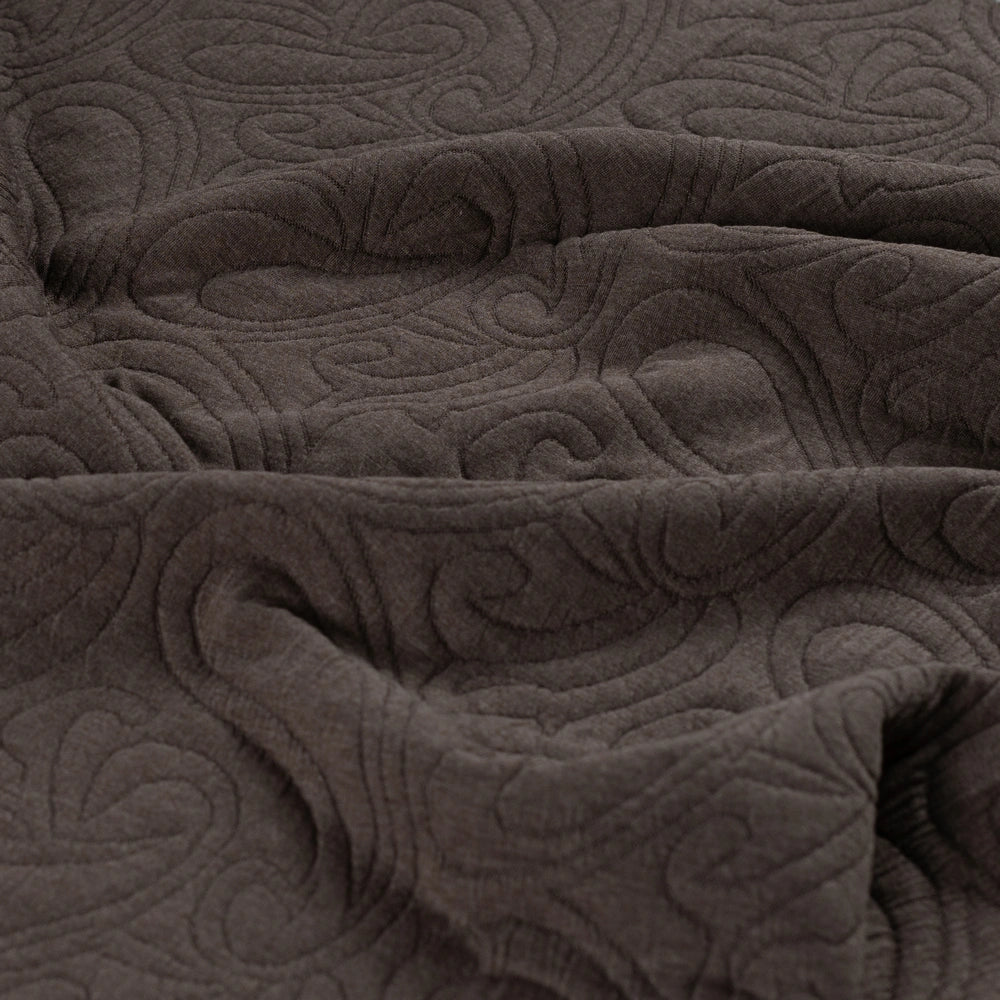 Schwerer 3D-Jacquard-Jersey mit erhabenem Muster in Taube